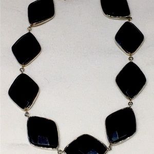 Black Onyx and Sterling Silver Necklace